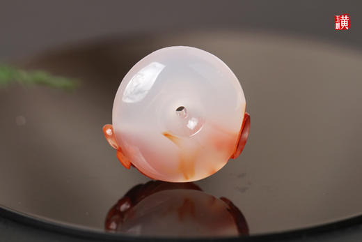 南红冰飘平安扣吊坠，配精美挂绳 商品图1