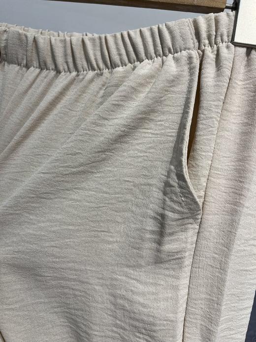 【YW】无忧购中年妈妈百搭刺绣上衣+裤子休闲舒适透气天丝麻套装623(截单后7天发货) 商品图4