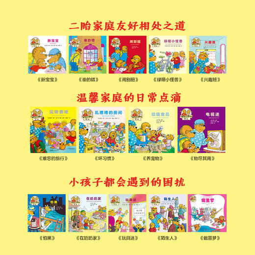 《小熊哥哥和小熊妹妹》1+2+3辑全30册 3-6岁 解决分离焦虑、入园准备、交友、电子沉迷等成长难题 商品图3