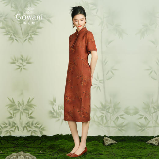 【红林祥鹿】【香云纱】乔万尼重磅真丝连衣裙24mm新中式气质EM2E782 商品图2