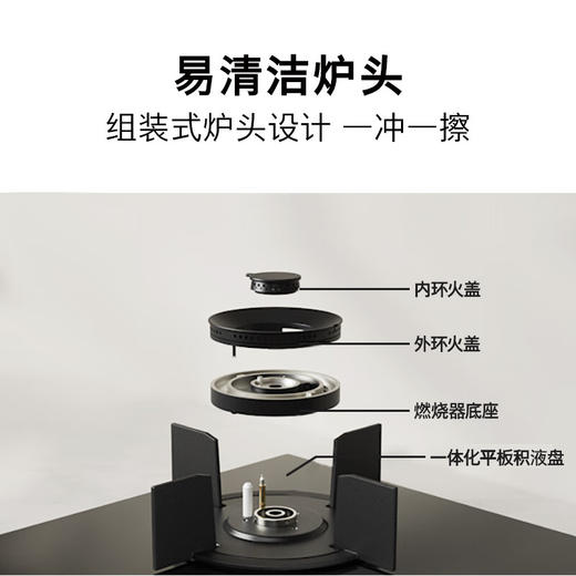 博世（BOSCH）4系5.2kW大火力 家用嵌入式双灶头燃气灶 秒速点火 易清洁灶头 安全熄火保护 玻璃面板 一级能效 天然气 PDBMTA31MP 商品图3
