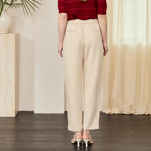 VIVIAN LIU薇薇安刘A2517503梅春女装新款假门襟后腰松紧小脚裤 商品图1