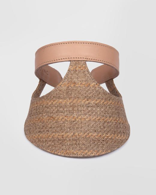 Blanc - Lia Visor Joined - Natural Viscose - 女装 - 帽子 - 自然色 商品图0
