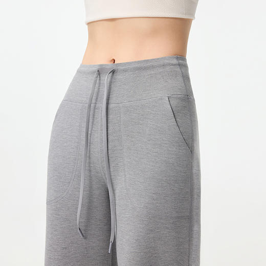 百媚生 LULU同款莫代尔高腰休闲空气直筒裤S86 商品图3