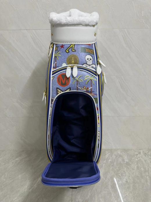 MARK&LONA高尔夫球包女士23秋手拎包网红骷髅头椰树图案大容量包 商品图3