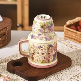 华典繁花似锦米色水壶杯(个）
