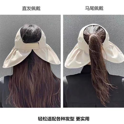 【火爆ins遮阳帽！超显脸小不闷汗！】防紫外线遮阳帽骑车空顶太阳帽子女夏季渔夫帽。ry 商品图3