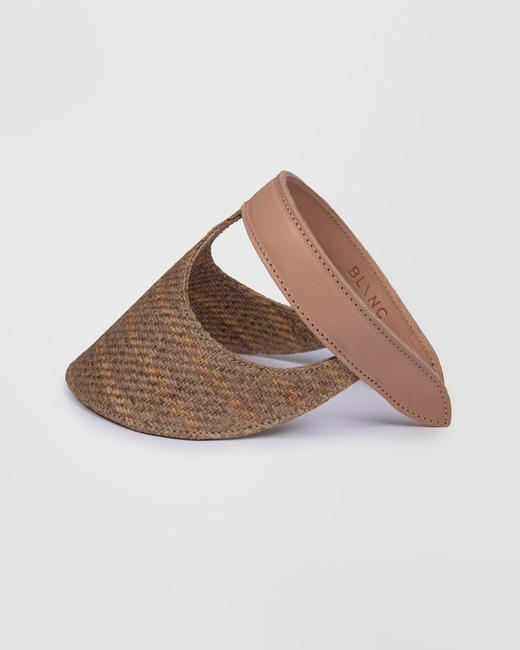 Blanc - Lia Visor Joined - Natural Viscose - 女装 - 帽子 - 自然色 商品图1