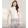丁摩 含桑蚕丝半高领无袖打底衫女肌底衣JSY1800164 商品缩略图0