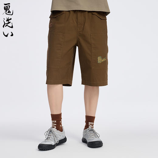 ONIARAI/鬼洗25春夏新品街头游侠多口袋宽直筒7分裤男式 25B0545 商品图0