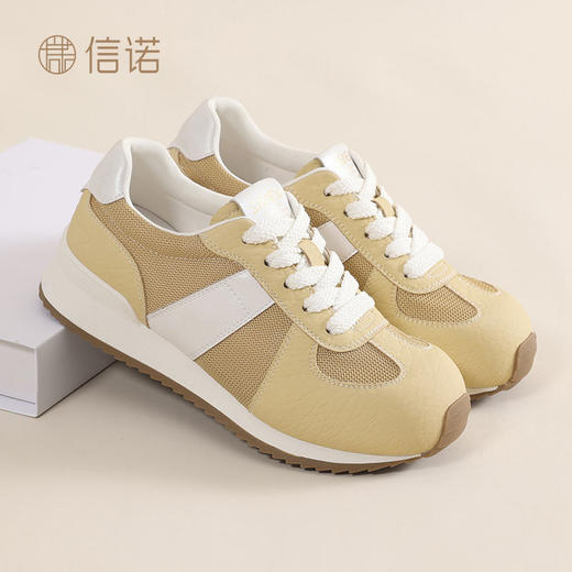信诺复古女鞋德训鞋女春季新款阿甘鞋厚底户外百搭运动女鞋休闲鞋X5C093-71 商品图4
