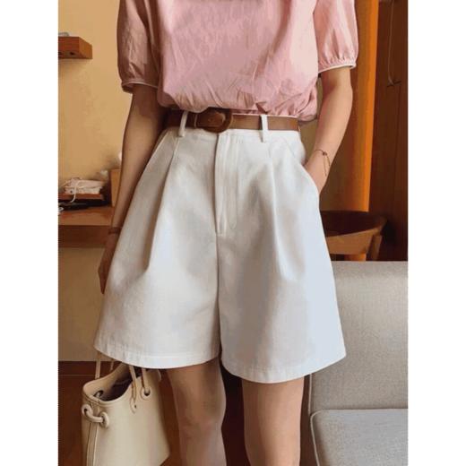 【心机西装五分裤】送腰带 长腿塑造者 夏日 小个子必入!迢语气质西装裤 修饰身形|好看百搭<|小A版型|干净利落收腰、遮肉、拉长腿部线条，一条全搞定 承包你所有的上装钋 舒适穿搭 时髦好搭 商品图1