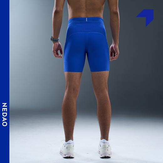 内道灵动力平纹收纳四分防滑紧身裤男款越野跑马拉松半弹跑步紧身裤 商品图4