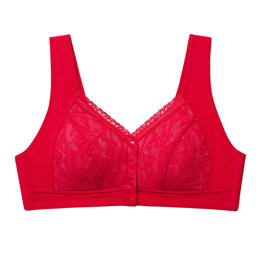 雀说 【2件】全罩杯纯棉内衣前扣无钢圈背心式文胸8086 商品图5