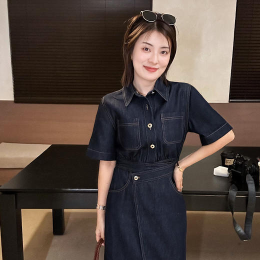 【现货】良木礼通勤牛仔连衣裙 商品图2