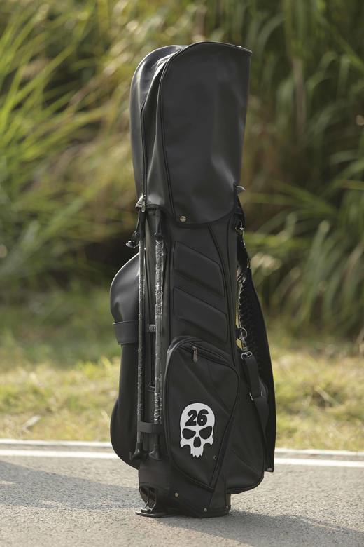 高尔夫球包支架男士GOIF骷髅头PU单肩高尔夫球脚架球车包 商品图7