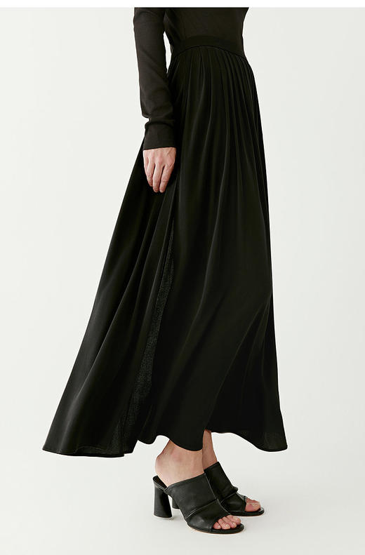 【高品质私服】【IC真丝针织布长款半身裙】手感垂坠  强捻纱线  飘逸浪漫G1234-CC【无标出货 介意慎拍】 商品图0