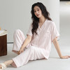 【带胸垫防走光】2025新款云朵棉短袖长裤家居服 免穿文胸日系高级感睡衣套装 商品缩略图1