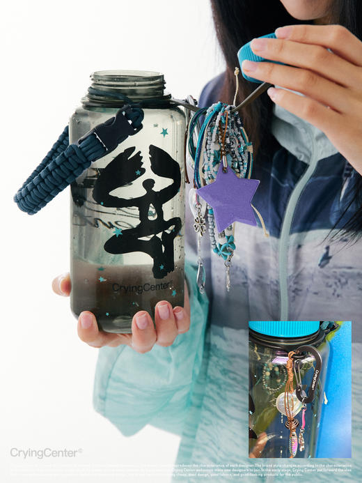 CryingCenter go挂件diy大容量运动水杯1000ml 哭喊中心 商品图4