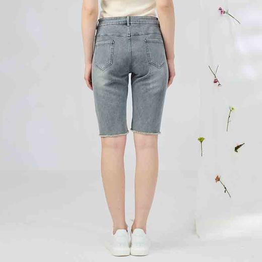 VIVIAN LIU薇薇安刘R2445012初秋女装新款斜插兜前拉链系扣五分裤 商品图1