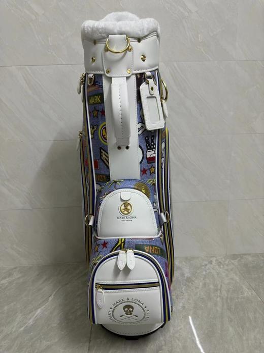 MARK&LONA高尔夫球包女士23秋手拎包网红骷髅头椰树图案大容量包 商品图7