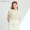 VIVIAN LIU D2443008初秋女装新款时尚圆领无袖蕾丝飘带背心 商品缩略图0
