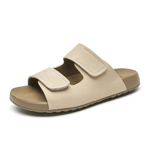 妈妈鞋2025新款夏季软底中年单鞋一脚蹬小皮鞋凉鞋女 商品图4