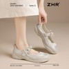 ZHR则则运动玛丽珍鞋2025新款蝴蝶结女鞋银色芭蕾鞋法式浅口单鞋 商品缩略图7