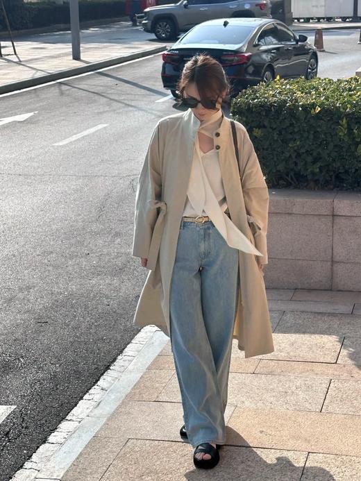 【高品质私服】【IC全棉牛仔阔腿长裤】阔腿设计时尚大气，修饰腿型N1290-CC【无标出货 介意慎拍】 商品图4