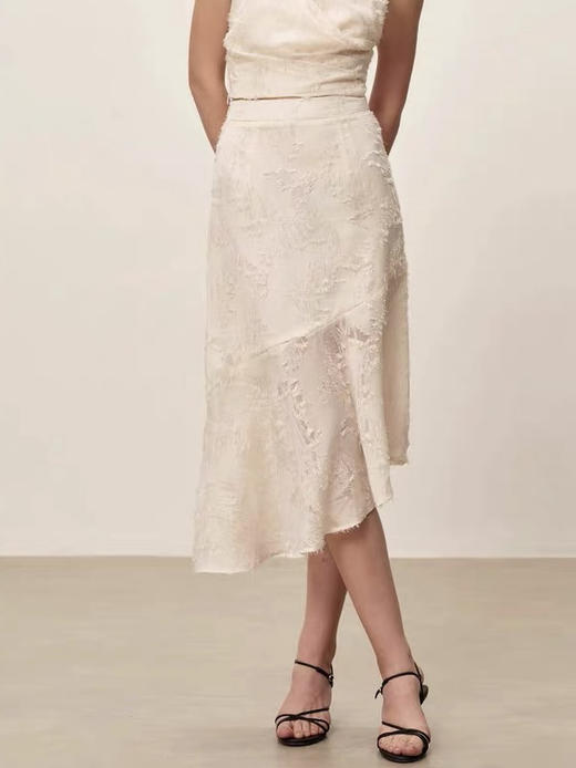 SIJIA｜蕾丝流苏半裙 [ 白SS2552 ] 商品图2