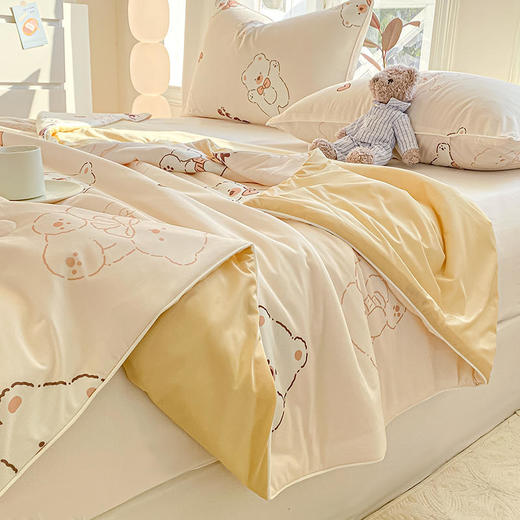 ROMASTER(罗马世家)冷暖双面夏凉被富含大豆纤维A类标准数码印花亲肤透气10款可选（单被子无枕头） 商品图5