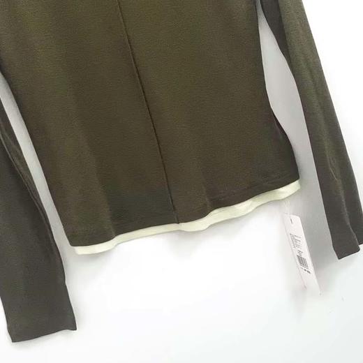 VIVIAN LIU薇薇安刘V2526301春女装新款时尚圆领拼色打底毛衫 商品图2