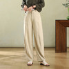 百媚生 垂感苎麻天丝萝卜裤复古宽松休闲裤灯笼裤TDA-8801 商品缩略图6