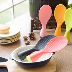 日本原装米饭勺盛饭勺饭铲子土锅饭勺家用立式不倒勺