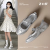 ZHR则则运动玛丽珍鞋2025新款蝴蝶结女鞋银色芭蕾鞋法式浅口单鞋 商品缩略图1