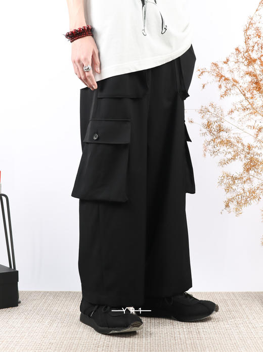 Yohji Yamamoto | 羊毛口袋工装长裤 商品图0