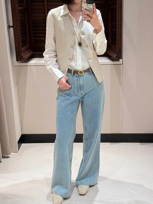 【高品质私服】【IC全棉牛仔阔腿长裤】阔腿设计时尚大气，修饰腿型N1290-CC【无标出货 介意慎拍】 商品图3