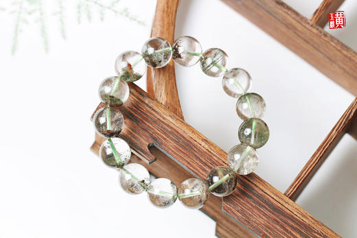 【雾海林光】绿幽灵聚宝盆手串 珠径：15MM 商品图2