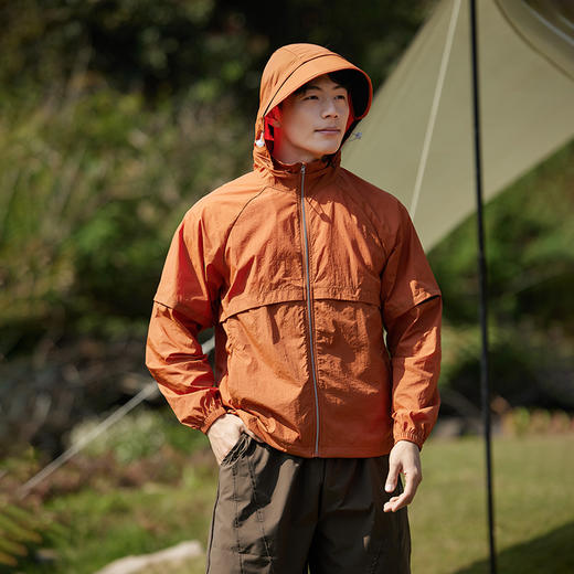 雀说山系冰感防晒衣男女同款UPF50+防紫外线防水可拆卸袖子情侣防晒服AL94555 商品图5