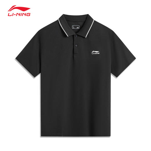 李宁运动潮流系列男女同款冰感舒适吸湿排汗短袖POLO衫APLV091 商品图6