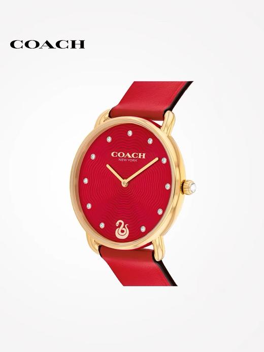 【品牌授权】COACH蔻驰蛇年限定腕表 【2年质保】鸿运蛇  富贵蛇 老花镶钻 礼盒 商品图12