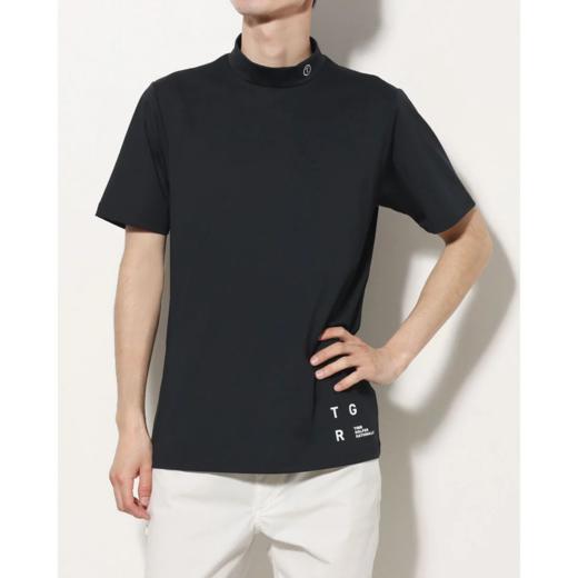 TIGORA 男士高尔夫 吸水速干光滑面料小高领短袖T恤 商品图6