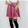CECIL McBEE green 高尔夫女士 丝绒缎面短裙 松紧腰半身裙 垂坠感 商品缩略图8