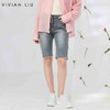 VIVIAN LIU薇薇安刘R2445012初秋女装新款斜插兜前拉链系扣五分裤 商品缩略图0