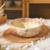 华典繁花似锦10.5英寸米色双耳碗 商品缩略图0