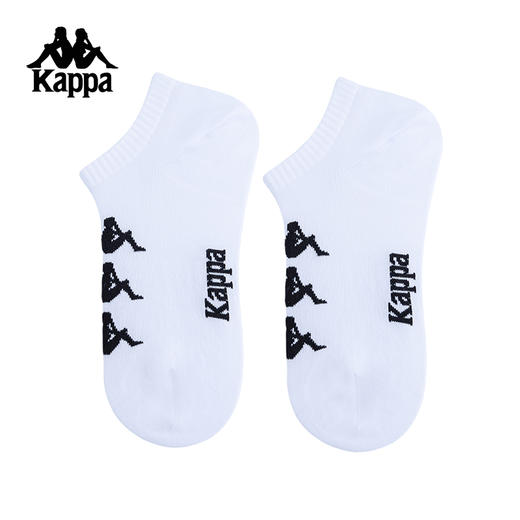 Kappa卡帕背靠背运动袜男女款2025新款夏季透气跑步短筒袜子船袜K0FX8WC09 商品图0