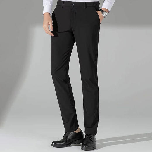 半身缘男裤 夏季凉感薄款直筒商务透气轻盈长裤西裤630 商品图3