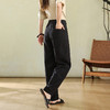 百媚生 垂感苎麻天丝萝卜裤复古宽松休闲裤灯笼裤TDA-8801 商品缩略图2