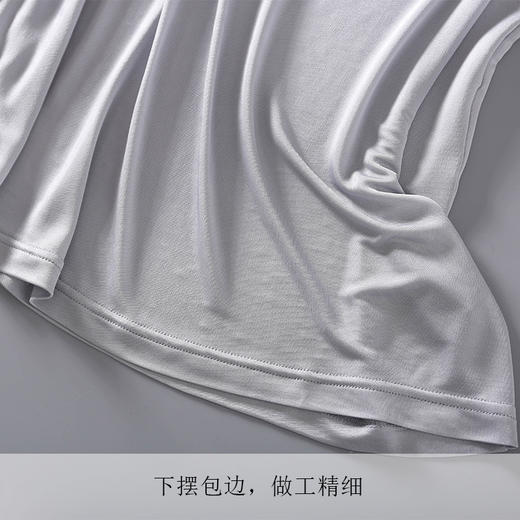 丁摩高档桑蚕丝男士背心真丝宽松夏季无袖内衣大码针织上衣宽肩AL004 商品图2