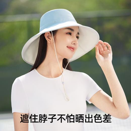 小野和子大檐双面防晒帽|加宽加长大檐帽，遮脸又遮脖子 商品图6